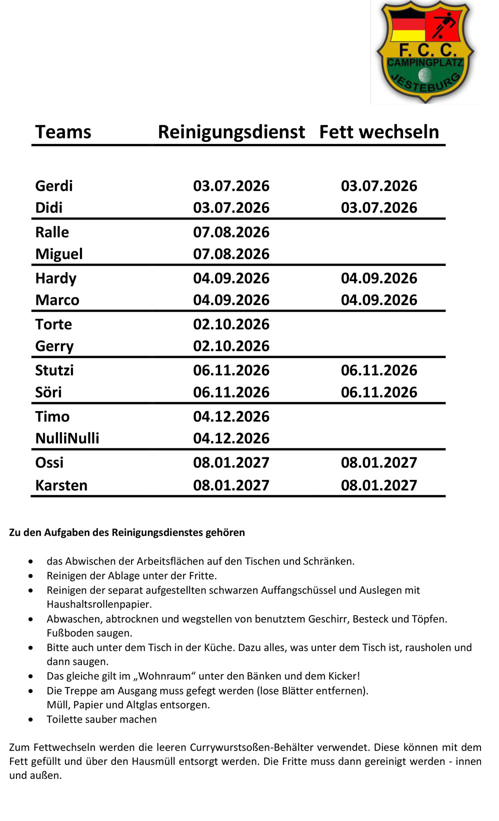Reinigungsdienst